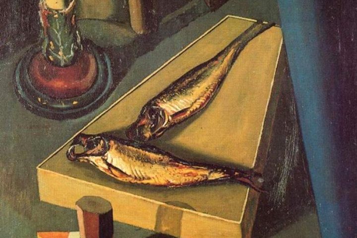 Джорджо де Кирико «Священные рыбы», 1919 год.