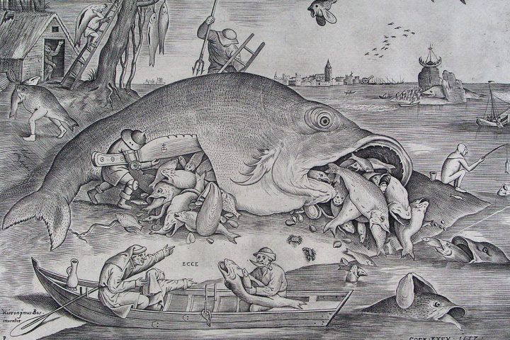 Питер Брейгель Старший «Большие рыбы пожирают маленьких», 1565 год.
